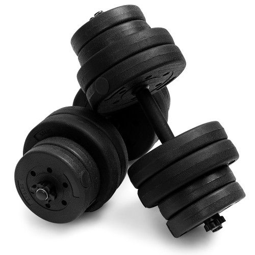 66 LB Dumbbell Weight Set w/ 16 Adjustable Plates